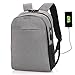 Produktbild Yunfeng Laptop Rucksack Business Rucksack mit USB-Ladeanschluss Wasserdichte Rucksack Herren Baumwoll Polyester Anti-Diebstahl-Reisetasche verstaut 30x12x45 cm