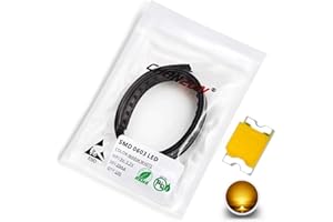 Chanzon 100 Stück SMD 0603 (1,6 mm x 0,8 mm) Warmweiße LED-Dioden leuchten 3V 20mA Glühbirnen Lampen Elektronikkomponenten Anzeigeleuchtdioden