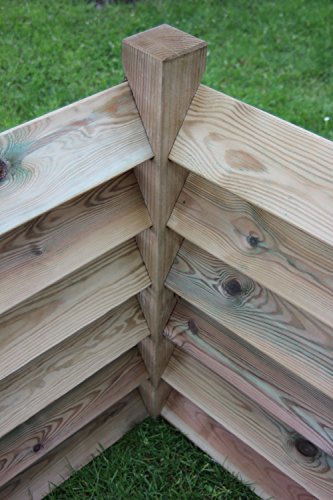 Komposter Stabil aus Holz 100 x 100 x 80 cm – ca. 800 Liter - 5