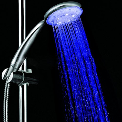 Handbrausen, PYRUS LED Multicolor 7 Farben Wasser leuchten Licht Duschkopf - 3