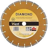 Wert W 2711/125 Granite Marble Diamond Tesetere, Orange/Grey (125Mm)