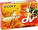 Price comparison product image Sony Single pack 60MIN dvm premium for digital camcorders tape cassetteMiniDV Camcorder Tape - Retail Accessory