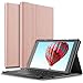 Produktbild IVSO Das neue Fire HD 10 QWERTZ Tastatur, Abnehmbare Wireless Bluetooth Tastatur Schutzhülle mit Standfunction für All-New Amazon Fire HD 10,1 Zoll (7th Gen.- 2017 Modell) Tablet, Rosegold