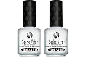 Seche Vite Dry Fast Top Coat Boxed 0.5oz (2 Pack) by Seche