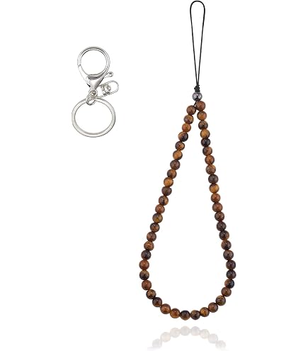 Chaîne Courte Pour Téléphone Portable - 28 Cm Acrylique Avec Mousqueton - Porte-Clés, Lanière De Sac - 10