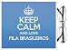 Produktbild Blau Keep Calm und Love Fila BRASILEIROS Objektiv Reinigungstuch Farbe 1528