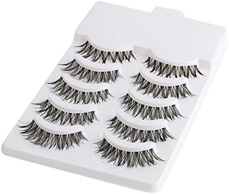 false eyelashes eye lash extension Messy Cross False Eyelashes National Look Wispies Long Fake Eyelashes Black 5 Pairs