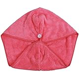 Generic Soft Hair Drying Towel Wrap Turbie Turban Head Shower Bun Cap for Women Girls - peachpuff RS.275 (45.00% Off) - Amazon