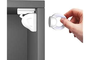 Heart of Tafiti Baby Sicherheit Magnetisches Schrankschloss (6 Schlösser + 1 Schlüssel), Schubladenschloss für Baby, Kinder Sicherheitsschloss, Schrank Schubladen Verschlüsse.