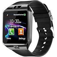 Faawn Smart Watches with Bluetooth, Sim Card (4G Supported ) Health and Fitness Tracker Smart Watches for Boys Mens and Girls ( smartwatch ) - Black