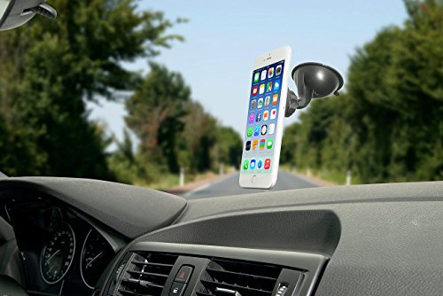 Callstel Kfz Smartphone Halterung: Kfz-Magnethalterung KMH-50.s fÃ¼r die Windschutzscheibe (Handyhalterung fÃ¼rs Auto)