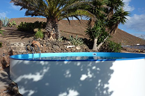 Pool Basic Rundform Ø 3,50m x 1,20m 0,8mm Folie & 0,6mm Stahlmantel mit Skimmer - 3