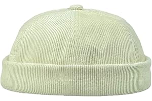 YAMEE Berretto da Portuale da Uomo Velluto a Coste Caldo,Berretto da Uomo Vintage Leggero Beanie,Cappello Senza Visiera Unisex Morbido Calda,Cappello Marinaio(Circonferenza del Cappuccio: 56-58 cm)