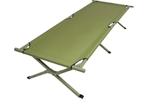 CHENDY Camping Bed, Camping Beds for Adults with Storage Bag, Portable and Lightweight Camp Bed for Outdoor Traveling, Hiking, Office Nap, Easy to Set up (Green)