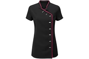 FASHION 7STAR Damen Crossbody Beauty Tunika Top Friseur Spa Massage Therapeut Gesundheit Arbeit Nagelstudio Uniform