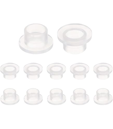 24x Flensbussen Van Nylon – 4 Mm X 6,1 Mm X 8,6 Mm, Wit, Zelf-smerend Voor Industrieel Gebruik