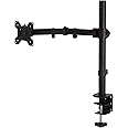 Beauenty LED Computer Monitor Arm Desk Mount Stand, Adjustable Computer Monitor Stand for Single Screen, Free Lifting, 360° Rotating, Bearing Weight 8kg (TT-1)