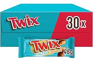 ‎TWIX Twix Salted Caramel Schokoriegel | Großpackung Schokolade | 30 Doppelriegel (30 x 46g)