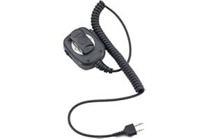 rongweiwang Spalla PTT palmare Altoparlante Mic per Midland G6 / G7 / G8 / G9 MT600 Altoparlante Spalla palmare Microfono GXT550 GXT650 LXT80 Radio Walkie Talkie