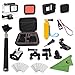 Produktbild xixihaha 28 in 1 Für GoPro Zubehör-Kit wasserdichte Schutzhülle Aufbewahrungstasche Kamera Bike Mount für GoPro Hero 5 Action-Kameras