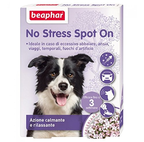 New Beaphar No Stress Spot On 3 pipette - Per cane, azione calmante e rilassante