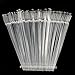 50x Clear False Nail Art Tips Sticks polish Display Fan for Practice salon