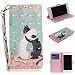 Produktbild Honghushop PU Leder Hülle für iPhone 6S/6 Brieftasche Klapphülle Flip Case Schwarz Weiß Katze Design Ledertasche Schutzhülle für iPhone 6S Stand Folio Hülle Etui Scratch Magnetverschluss Fächern Karten Handyhülle für Apple iPhone 6/6S