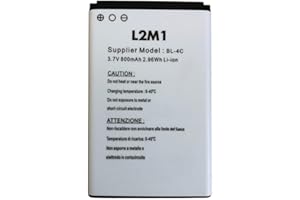 L2M1 Batteria per Brondi Window/President/King/Fox/Contender/Model BIGFP800AC Rechargeable Li-ion Battery BL-4C 3.7V 800mAh 2.96Wh