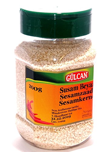 Preisvergleich Produktbild Gülcan- Sesam geschält - Susam - Sesamkerne (200g)