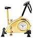 Produktbild Dawn Miniaturuhr Tischuhr Standuhr mit Quarzwerk und Motiv Fitness Crosstrainer 300402000039 Goldfarbiges Gehäuse
