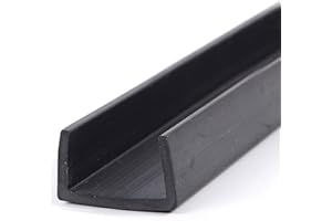 SHHMA Caoutchouc Profil U Joint De Protection Une Variété De Spécifications Au Choix, Noir,25mm x 15mm,Length:5m