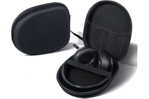 CYANCLD Over Ear kopfhörer Tasche | Headset Hartschalen Aufbewahrung Ohrhörer Schutztasche Case, 21 x 19 x 6cm (Schwarz)
