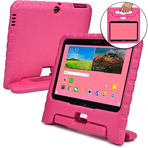 Cooper Cases Funda Infantil (TM) Dynamo para Samsung Galaxy Tab 4 10.1 & 3 10.1 en Rosa + Protector de Pantalla Gratuito (Ligera, absorción de Impactos, Espuma EVA Segura para los niños)