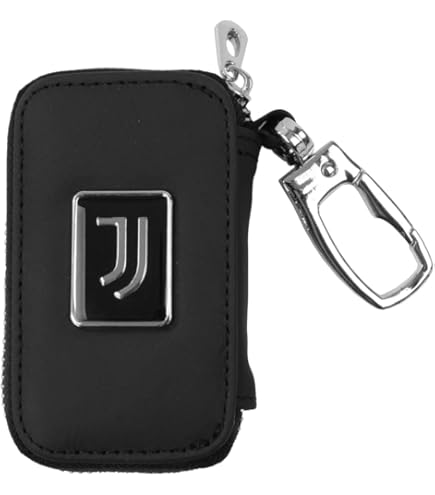 Porte-clé Cristiano Ronaldo Real De Madrid Juventus CR7 Ref 20 Noir En Simili Cuir Coque En Folie