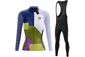 UGLY FROG Maillot Ciclismo Mujer Invierno Manga Larga Conjunto + Pantalones Bicicleta Ropa Set Térmico Transpiración Deportes al Aire Libre