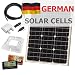 Produktbild 40 W 12 V Photonic Universe Dual Akku Solar Ladekabel Kit aus Deutsche Solar Zellen, mit 10 A Laderegler, Montagehalterung, wasserdicht Kabel Eintrag, Kabel und Steckverbinder