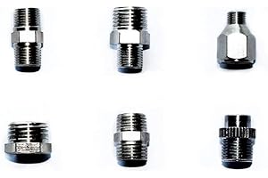 ABEST Airbrush Supply Online Lot de 6 adaptateurs pour tube d'aérographe