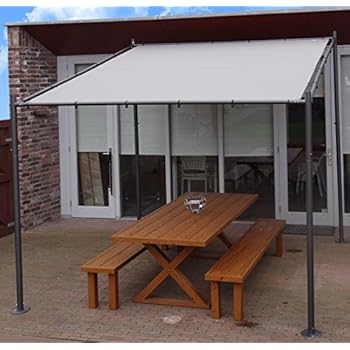 Amazon.de: Leco Terrassenüberdachung Komfort, anthrazit, 300 x 400 x