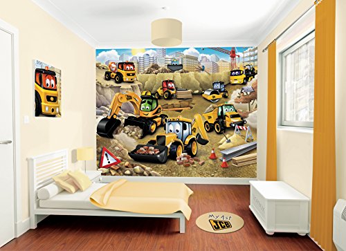 Walltastic 8 x 10 ft My First JCB Wallpaper Mural