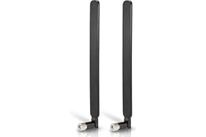 Bingfu Antenne 4G LTE Large Bande 6dbi 698-2700Mhz Omnidirectionnel avec Connecteur Mâle RPSMA pour Routeur CPE, Point d'accès, Prolongateur de Portée sans Fil, Caméra IP