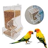 SODIAL mangeoire automatique nourrisseur pour animaux de compagnie cage d'oiseau de compagnie recipient de nourriture nourrir perroquet mangeoire automatiques