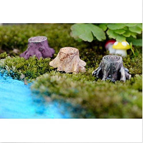 New/fashion Garden DIY Miniature Mushroom Tree Stump Plant Pots Fairy Dollhouse Decor