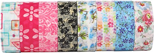 Colorida Flor Cinta Washi decorativos papel adhesivo Cinta adhesiva 15 mm x 9 1 m cada una 8 piezas reviews Colorida Flor Cinta Washi decorativos papel adhesivo Cinta adhesiva 15 mm x 9 1 m cada una 8 piezas