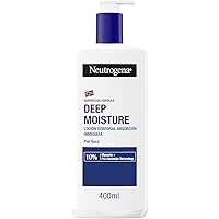 Neutrogena Loción Corporal Hidratación Profunda Fórmula Noruega para piel seca (400 ml), crema hidratante corporal con tecnol