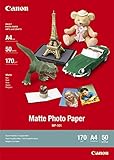 Canon MP101 Matte Photo Paper (A4, 170GSM, 50 Sheets) (Office Product)