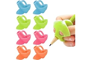 BDEPSTR 8 Stück Schreibhilfe für Kinder, Bleistiftgriff für Kinder, Korrekturhilfe für die Schreibhaltung von Bleistiften, Kinder-Schreibfingerführung