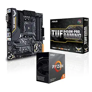 AMD Ryzen 5 3500 Desktop Processor Max Boost Clock of 4.1 Ghz Bundled with TUF B450M-Pro Gaming Motherboard�