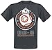 Produktbild Star Wars Episode 7 - The Force Awakens - BB-8 Astromech Droid T-Shirt dunkelgrau meliert XXL