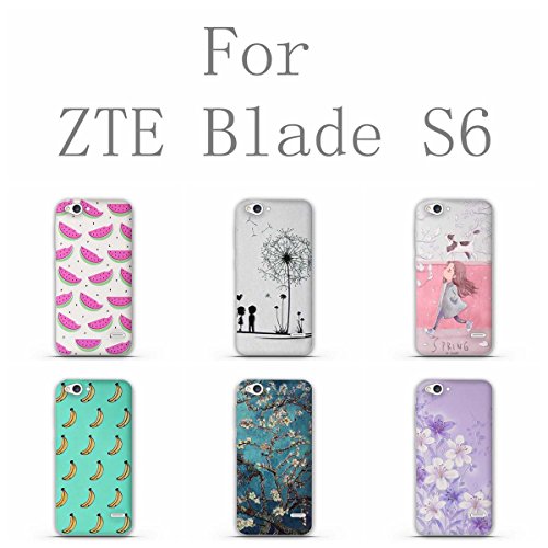 Funda ZTE Blade S6 - Fubaoda - 3D Realzar  Dibujos animados Patr  n  Gel de Silicona TPU  Fina  Flexible  Resistente a los ara  azos en su parte trasera  Amortigua los golpes  funda protectora anti-golpes para ZTE Blade S6