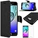 Produktbild ebestStar - kompatibel Samsung Galaxy A3 2016 Hülle SM-A310F Kunstleder Wallet Case Handyhülle [PU Leder], Kartenfächern Standfunktion, Schwarz +Panzerglas Schutzfolie [Phone: 134.5x65.2x7.3mm 4.7"]